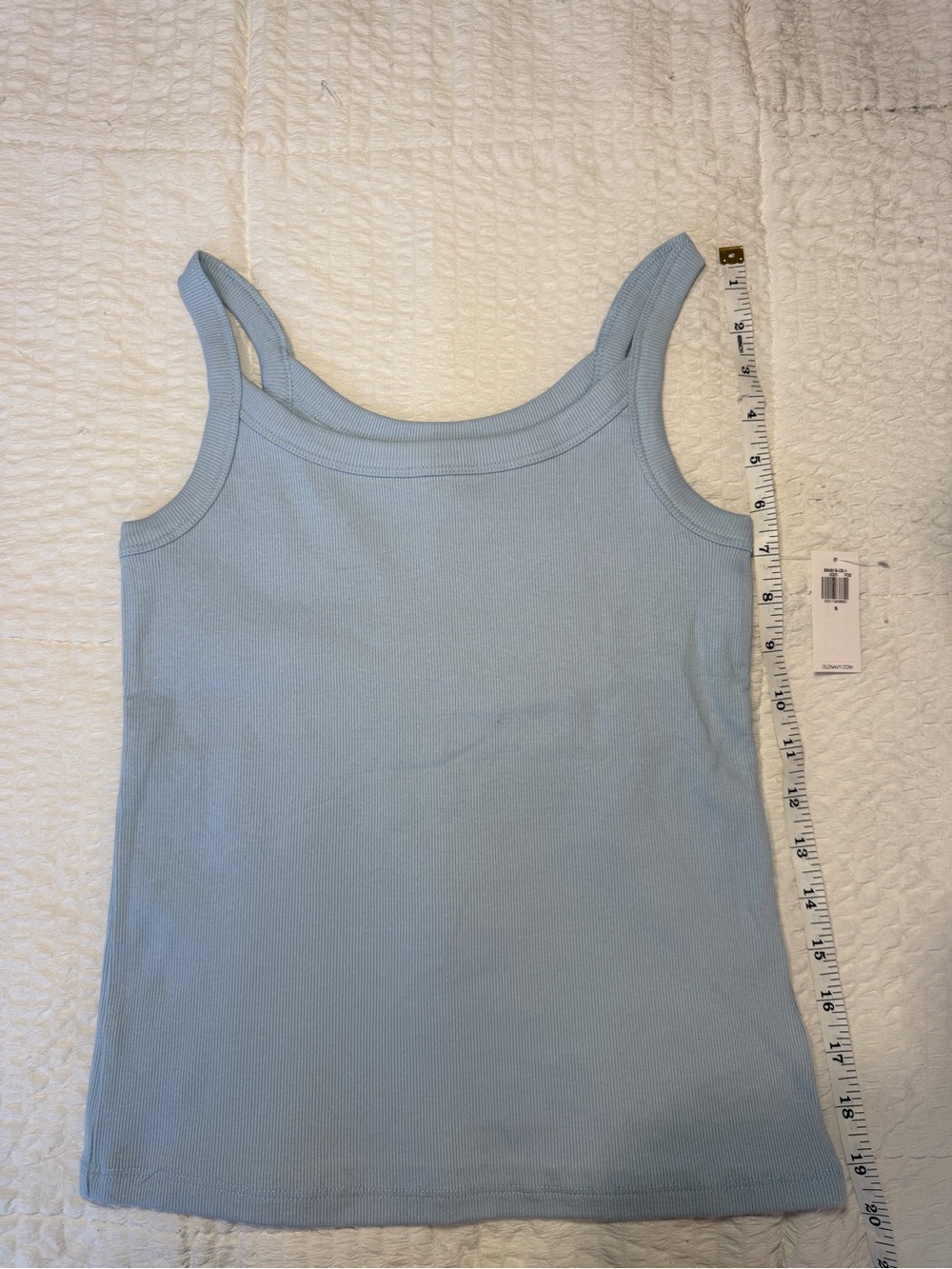 NWT Old Navy Light Blue Women's Ribbed Tank Top